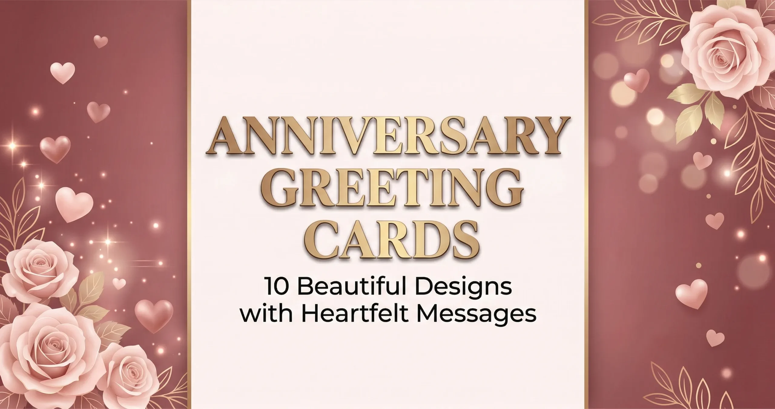 anniversary greeting cards with beautiful heartfelt messages and elegant designs
