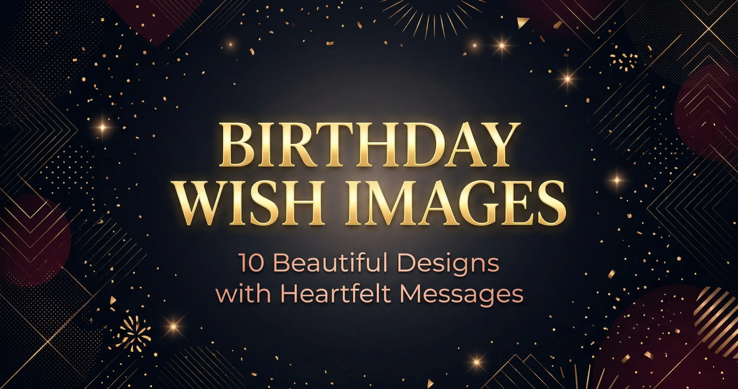 birthday wish images with elegant luxury designs and heartfelt messages