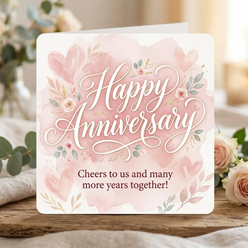 Cheers to us and many more years together!