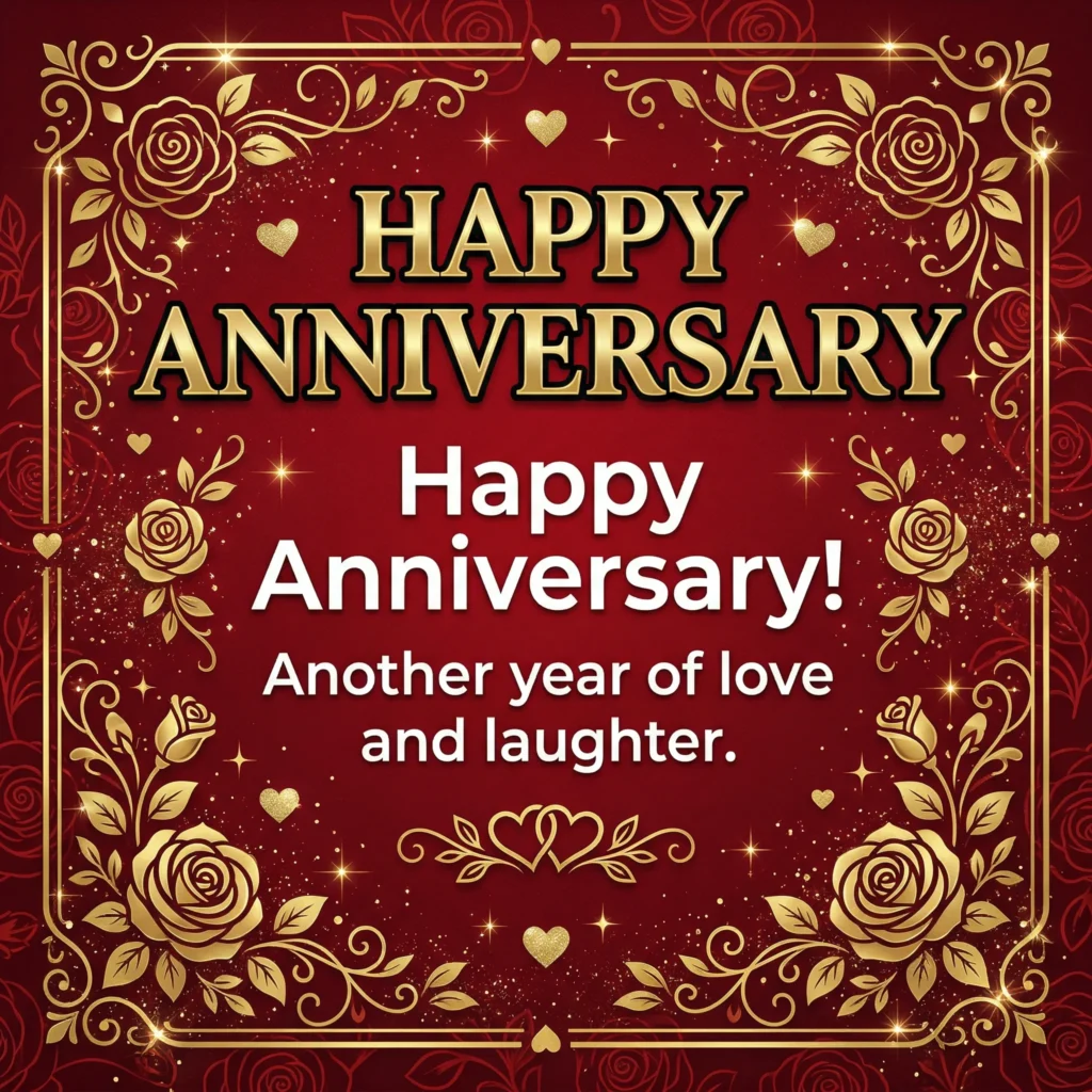 Happy Anniversary! Another year of love and laughter