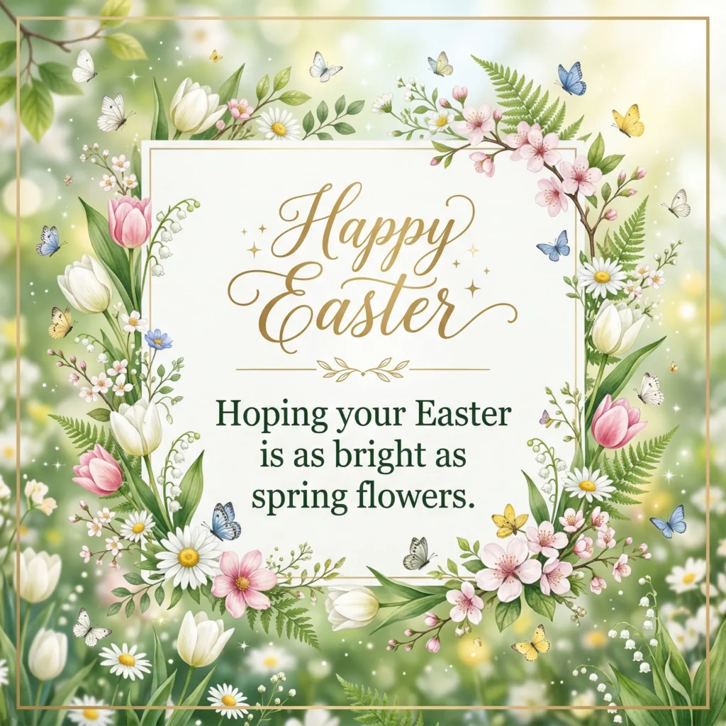 Hoping your Easter is as bright as spring flowers