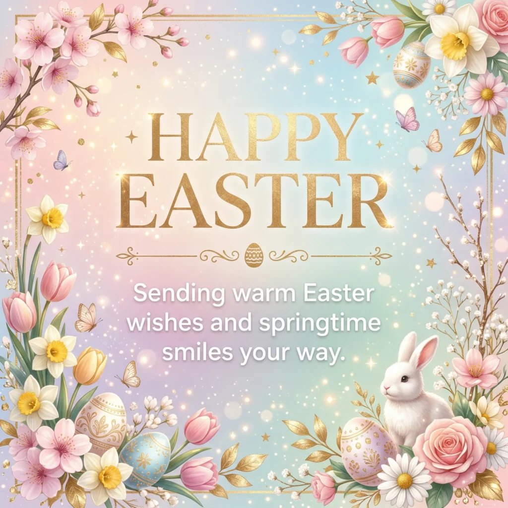Sending warm Easter wishes and springtime smiles your way