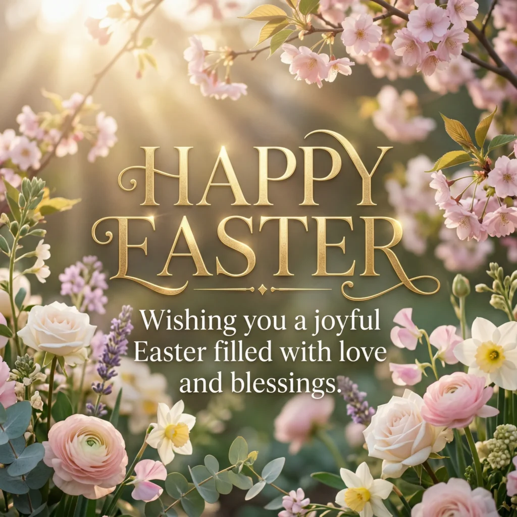 Wishing you a joyful Easter filled with love and blessings
