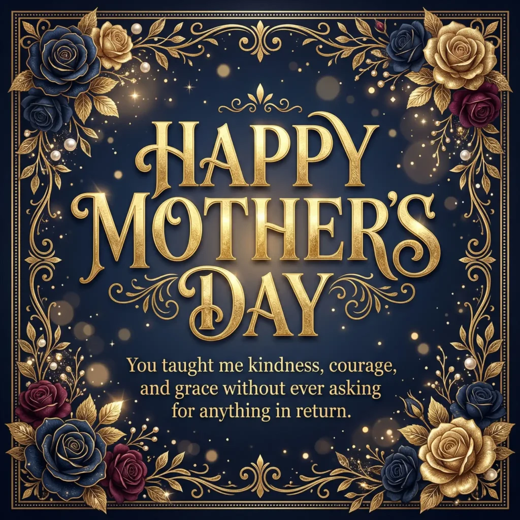 mothers day wish images with cream background and grateful message for mom