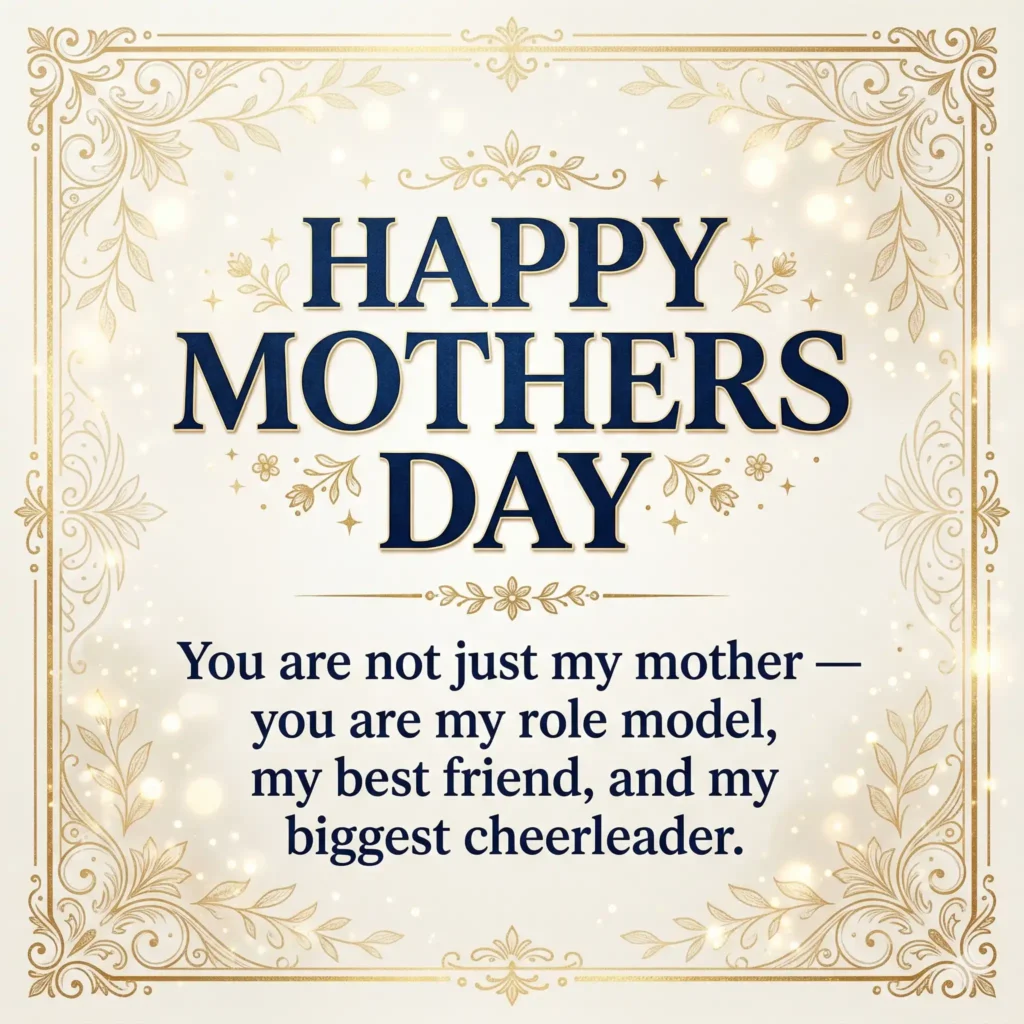 Mothers Day wish image with light elegant background and deep appreciation message