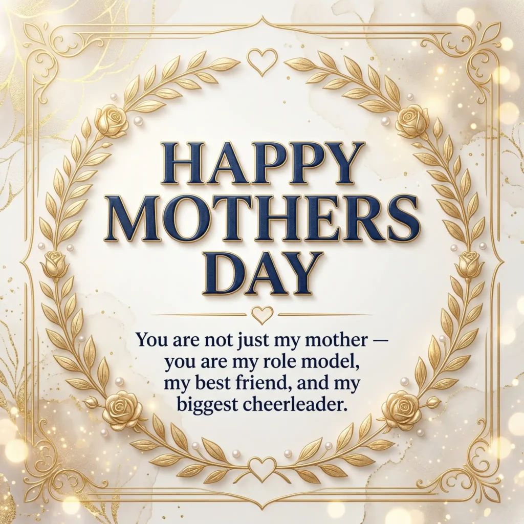 mothers day wish images with light elegant background and appreciation message for mom