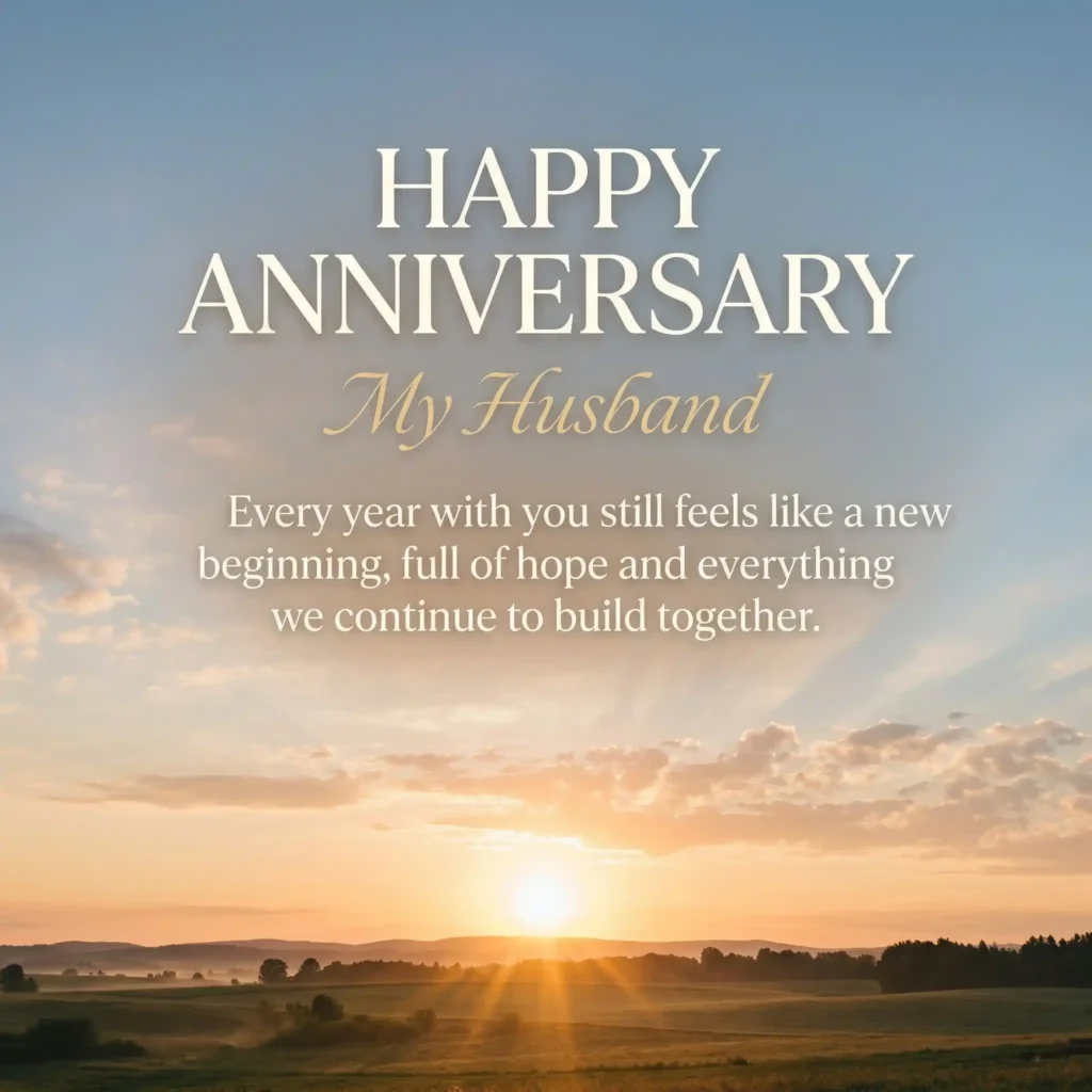 Sunrise anniversary image for husband symbolizing new beginnings and love