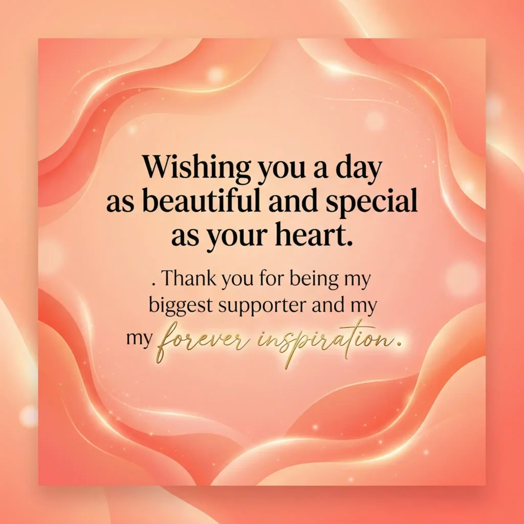 Peach abstract Mother’s Day image with modern luxury text design