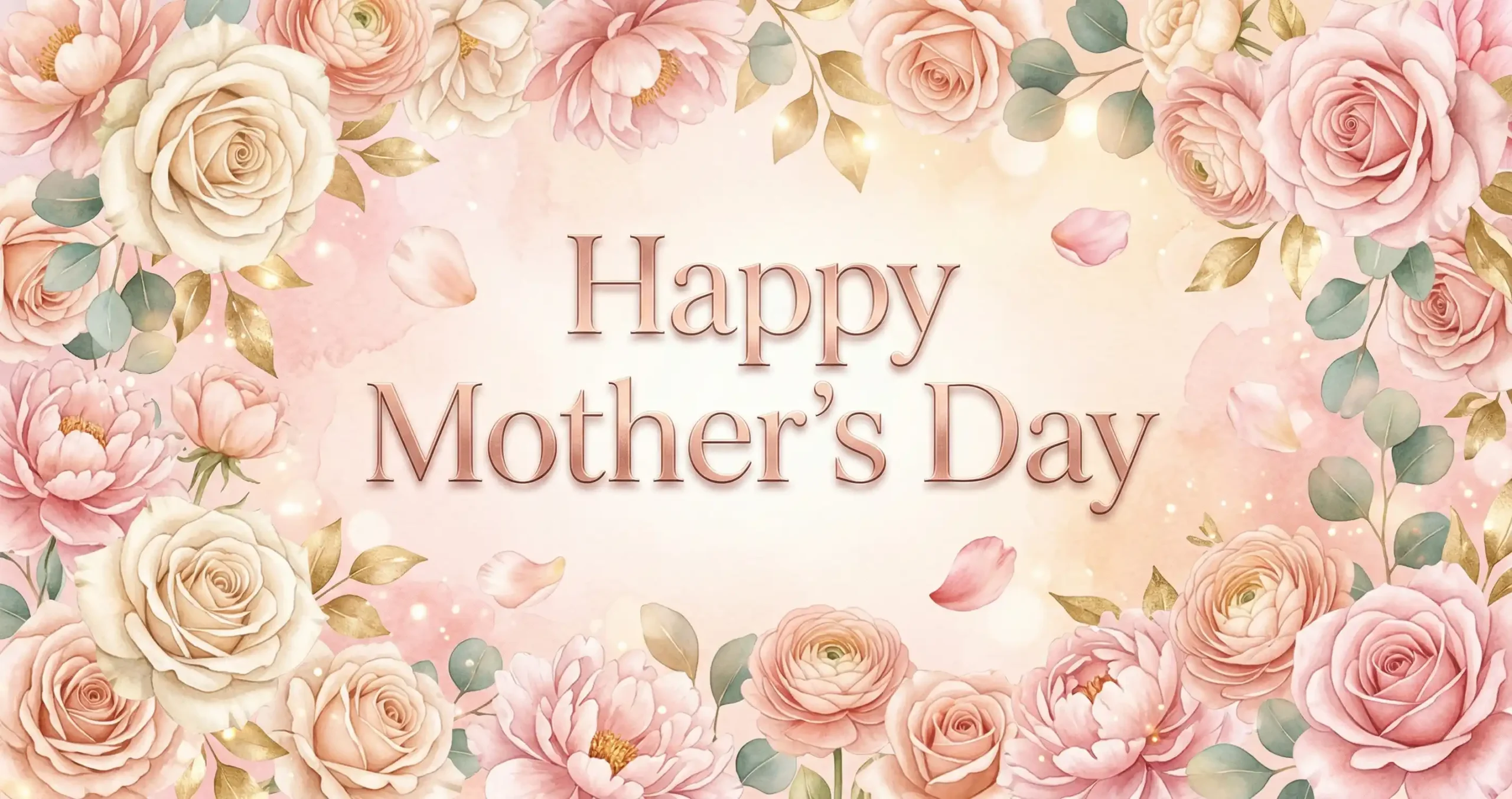 Elegant Mother’s Day wish image with floral design and meaningful message for mom