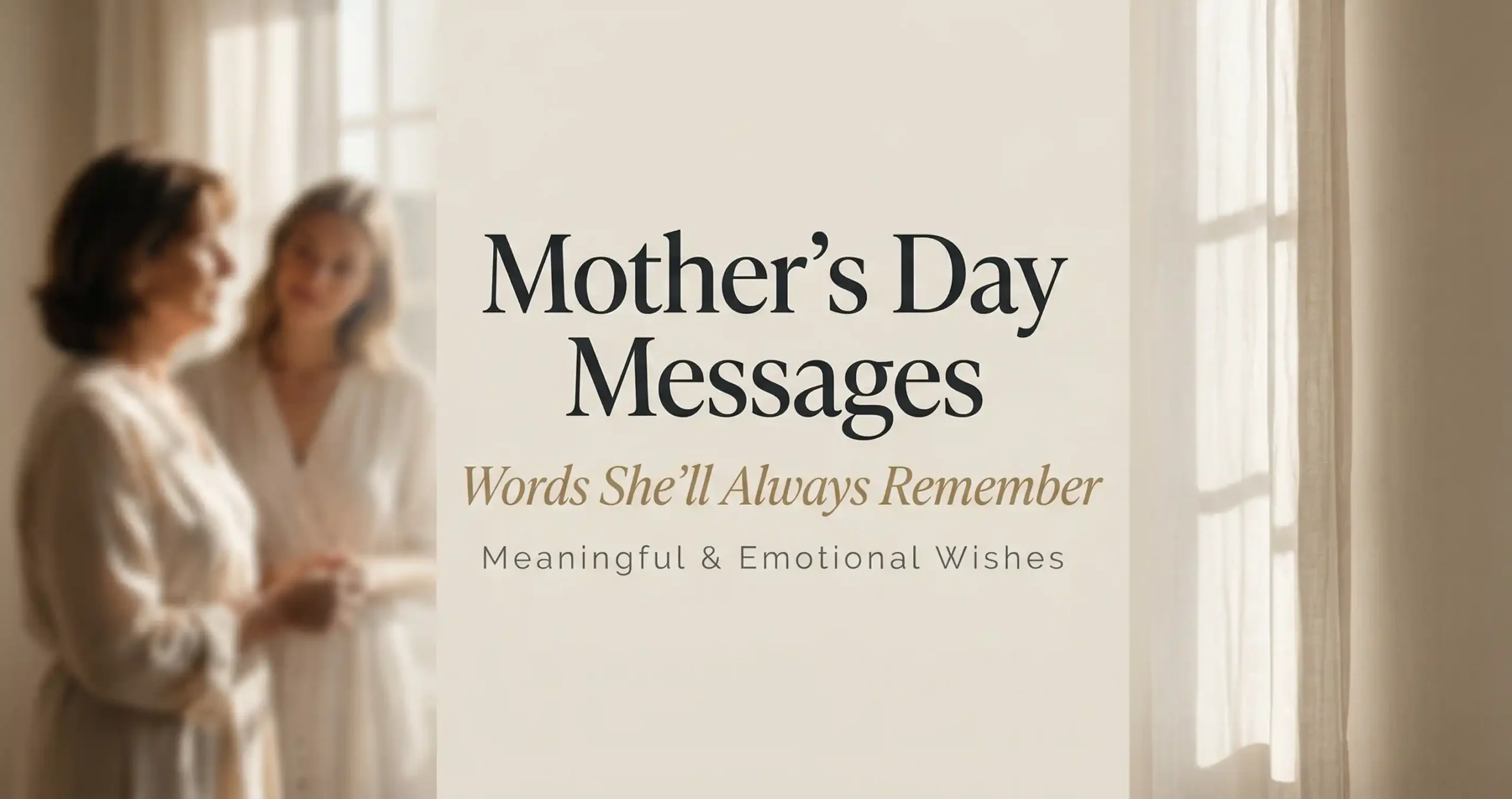 10 Meaningful Mother’s Day Messages That Will Touch Her Heart