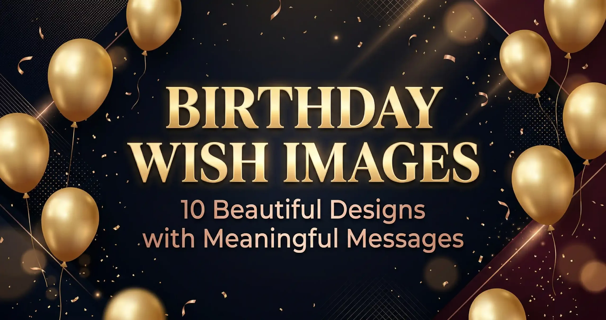 birthday wish images with elegant luxury designs and meaningful messages