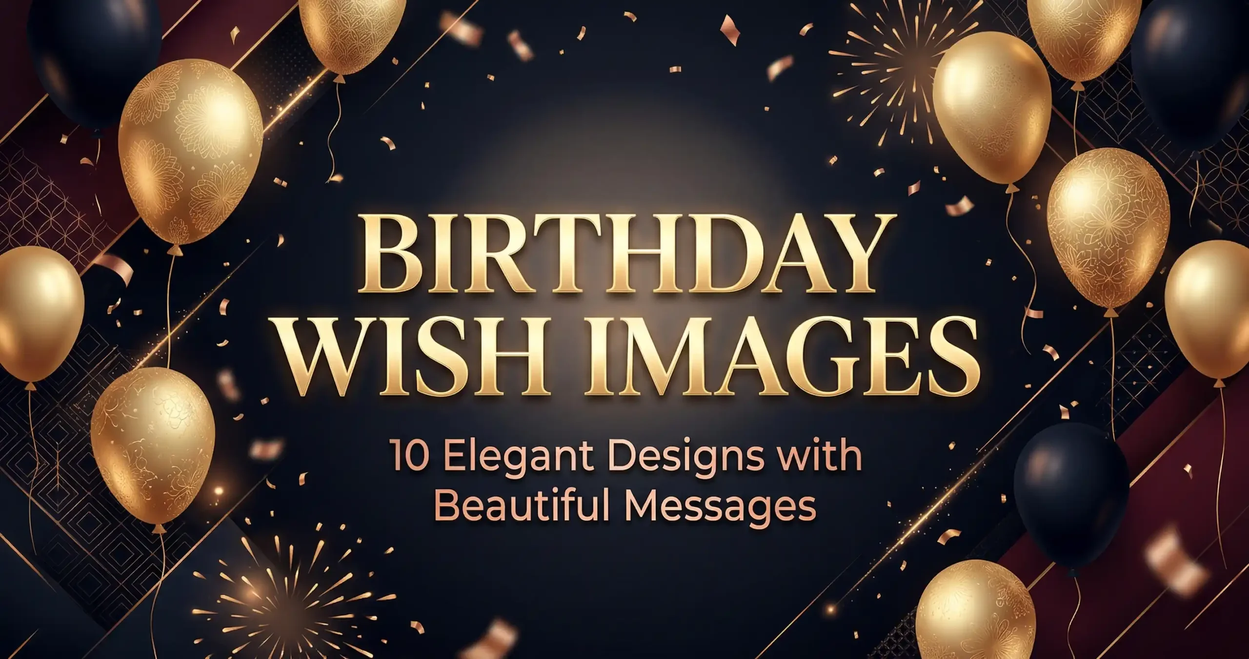 birthday wish images 2026 with elegant luxury designs and beautiful messages