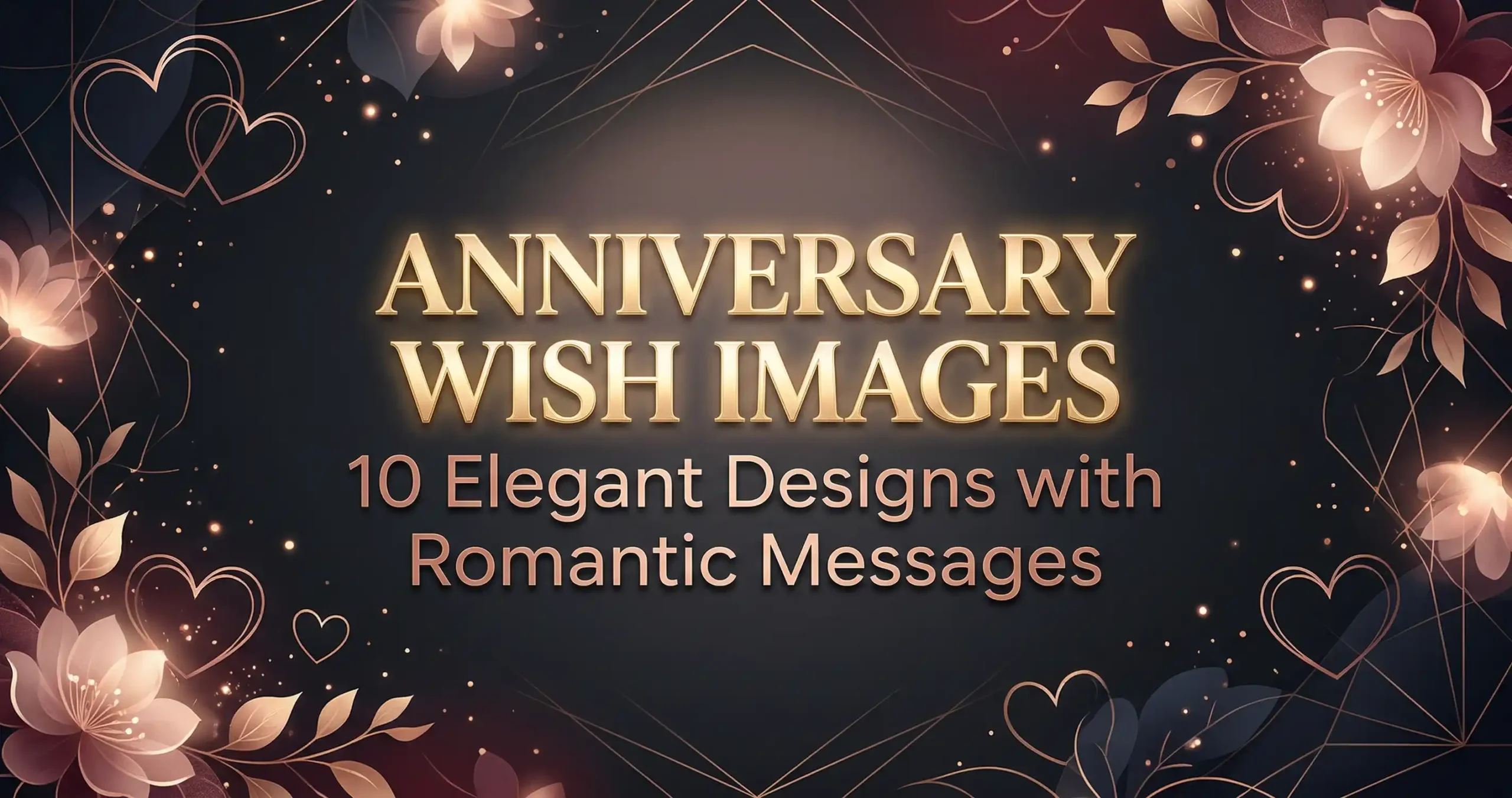 anniversary wish images 2026 with elegant luxury designs and romantic messages for couples