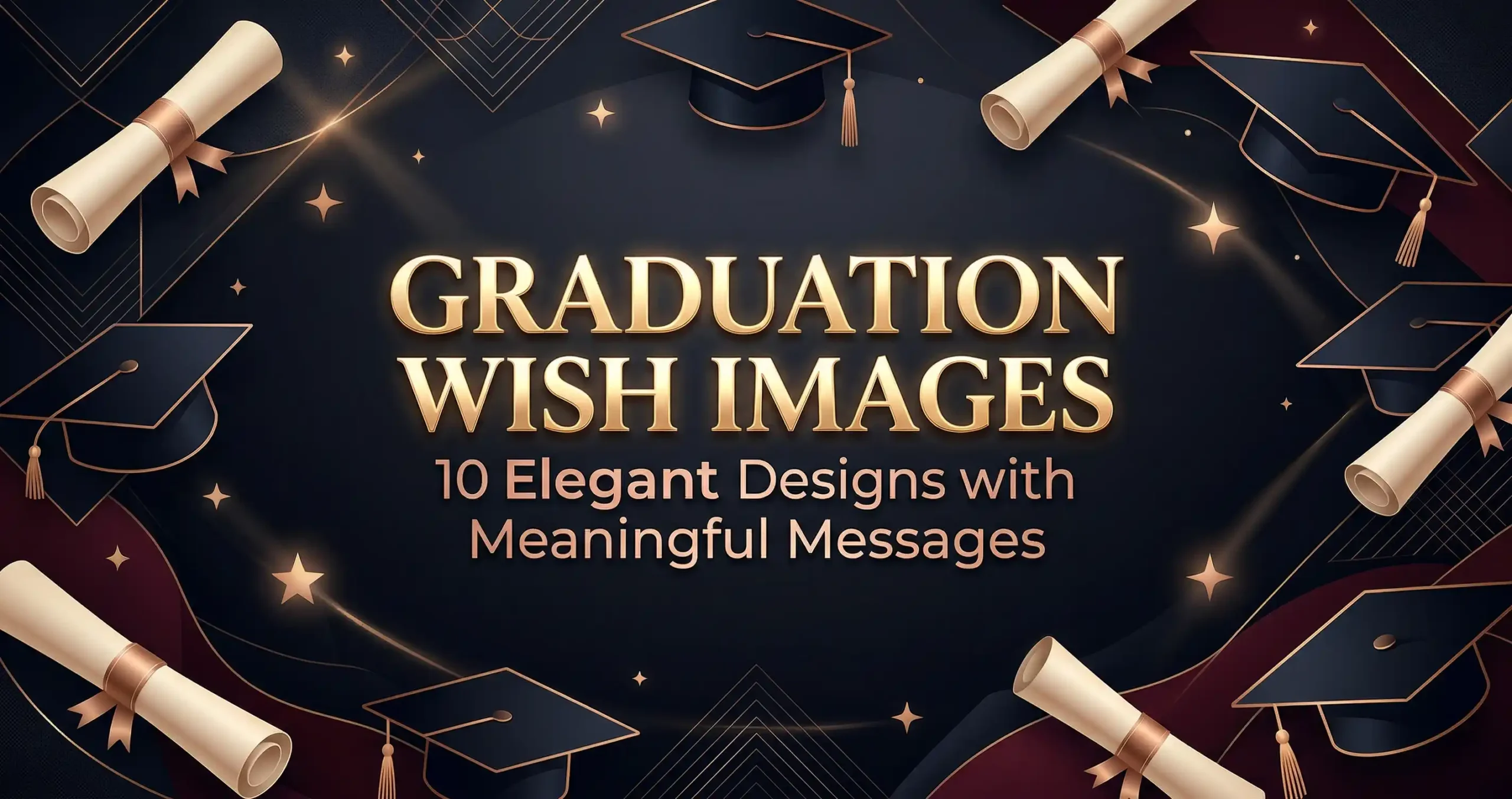 graduation wish images with elegant luxury designs and meaningful messages for class of 2026